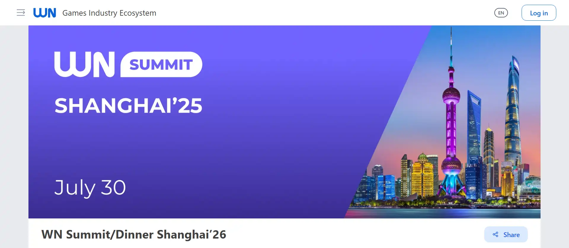 WN x ChinaJoy Connect Shanghai'26