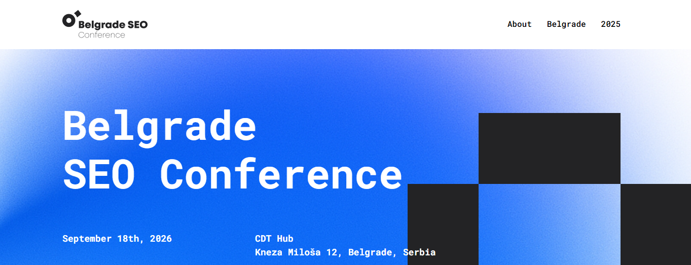 Belgrade SEO Conference 2026