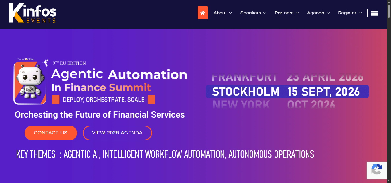 Agentic AI & Automation in Finance Summit Stockholm 2026