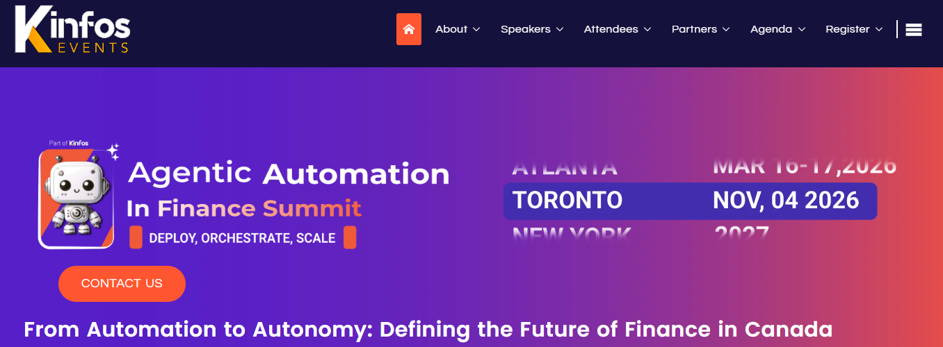 Agentic Automation in Finance Canada Summit 2026