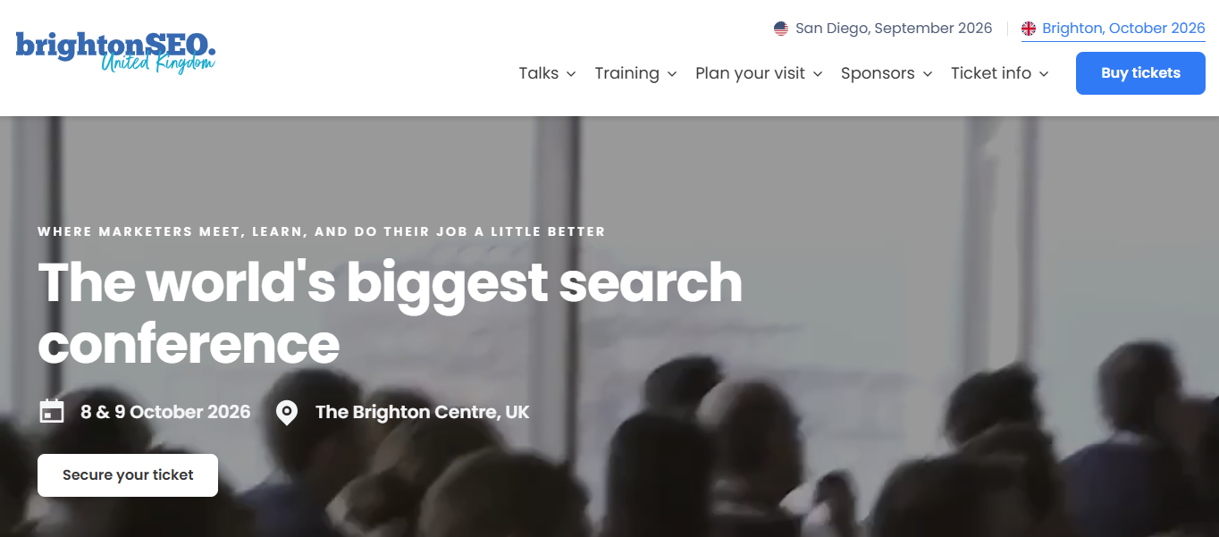 BrightonSEO October 2026