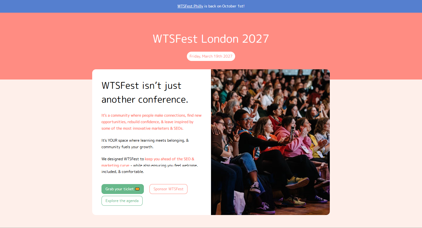 WTSFest London 2027